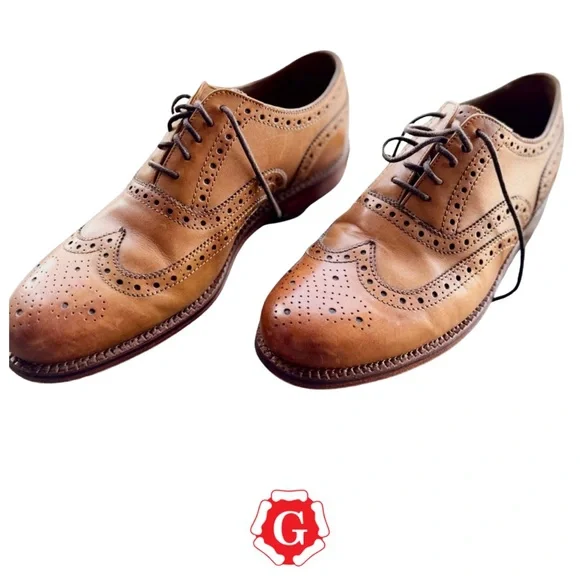 Grenson Archie Brogue Wingtip in Tan size UK 10-1/2 G
